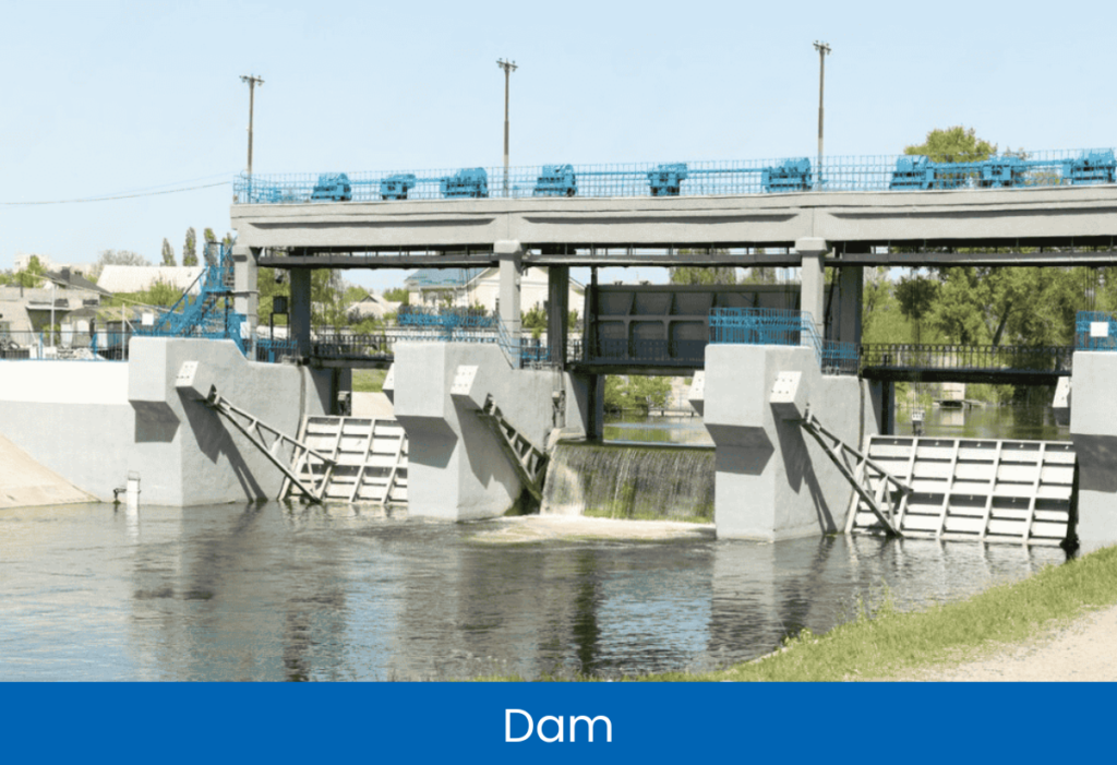 drainage systems in dams to optimize water flow and irrigation